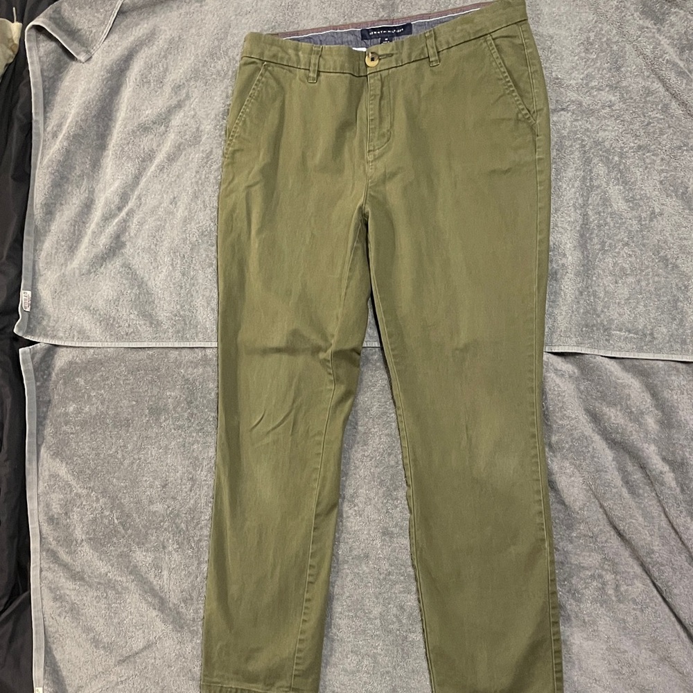 Tommy Hilfiger Women’s Olive Green Chinos size 10 casual cotton Army neutral